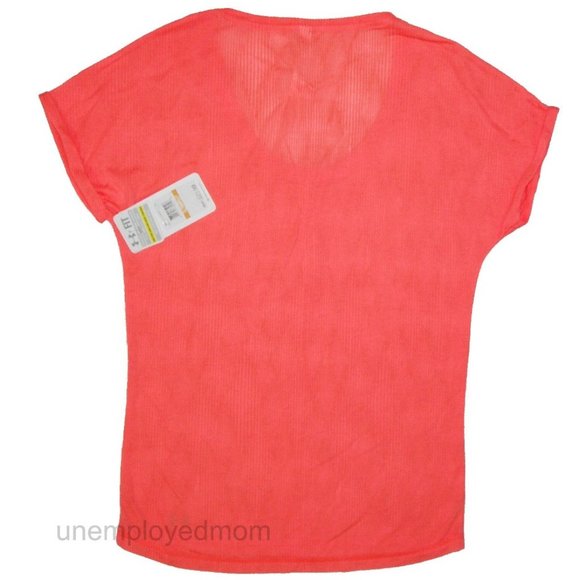 Tangerine Womens UA Tee Top Semi Fitted Sports BTS Ladies Teen Shirt Athletic - Picture 5 of 10